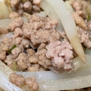 豚ひき肉もやし炒め